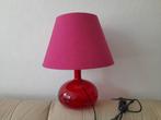 Grote lamp rode glas dimmer Ikea  - nieuwst., Ophalen, Zo goed als nieuw, Glas, Minder dan 50 cm