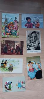 7 oude ansichtkaarten klederdracht, Verzamelen, Verzenden, 1920 tot 1940, Klederdracht