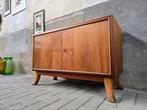 Mid Century Deens Design Teak Dressoir | Lage Kast Vintage, Teakhout, 100 tot 150 cm, Ophalen of Verzenden, 25 tot 50 cm