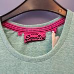 Superdry licht mint groen shirt +print mt XS 35232 gratis vz, Superdry, ., Ophalen of Verzenden, Korte mouw