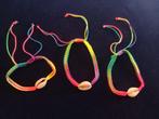 Armbanden trekkoord boho ibiza regenboog schelp nieuw, Ophalen