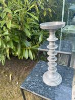 Vt wonen grijs metalen kandelaar 40 cm, Ophalen, Gebruikt, 25 tot 50 cm, Metaal