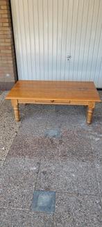 Massief eiken salontafel., Ophalen, Gebruikt, 100 tot 150 cm, Eikenhout