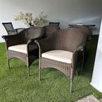 4x Wicker tuinstoelen – Gebruikt met lichte beschadigingen, Gebruikt, Verzenden, ., .