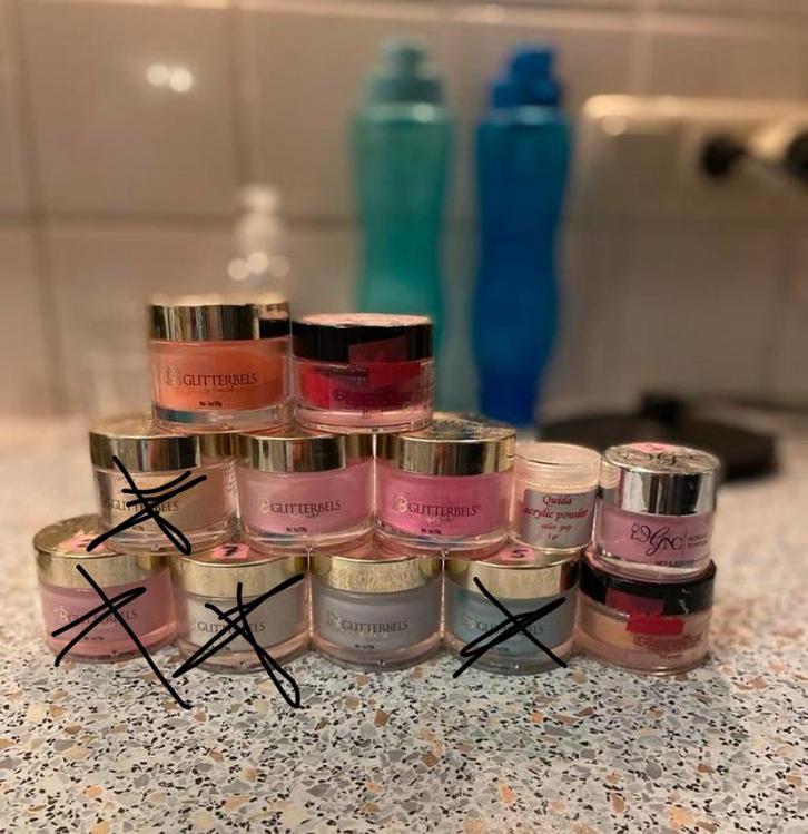 Acryl poeder, Sieraden, Tassen en Uiterlijk, Uiterlijk | Cosmetica en Make-up, Gebruikt, Handen en Nagels, Overige kleuren, Ophalen of Verzenden