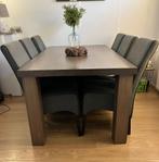 Prachtige eettafel met 6 stoelen, Ophalen, 200 cm of meer, 50 tot 100 cm, Zo goed als nieuw