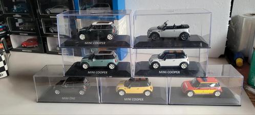 Minichamps 8 stuks Mini Cooper, Hobby en Vrije tijd, Modelauto's | 1:43, Zo goed als nieuw, Auto, MiniChamps, Ophalen of Verzenden