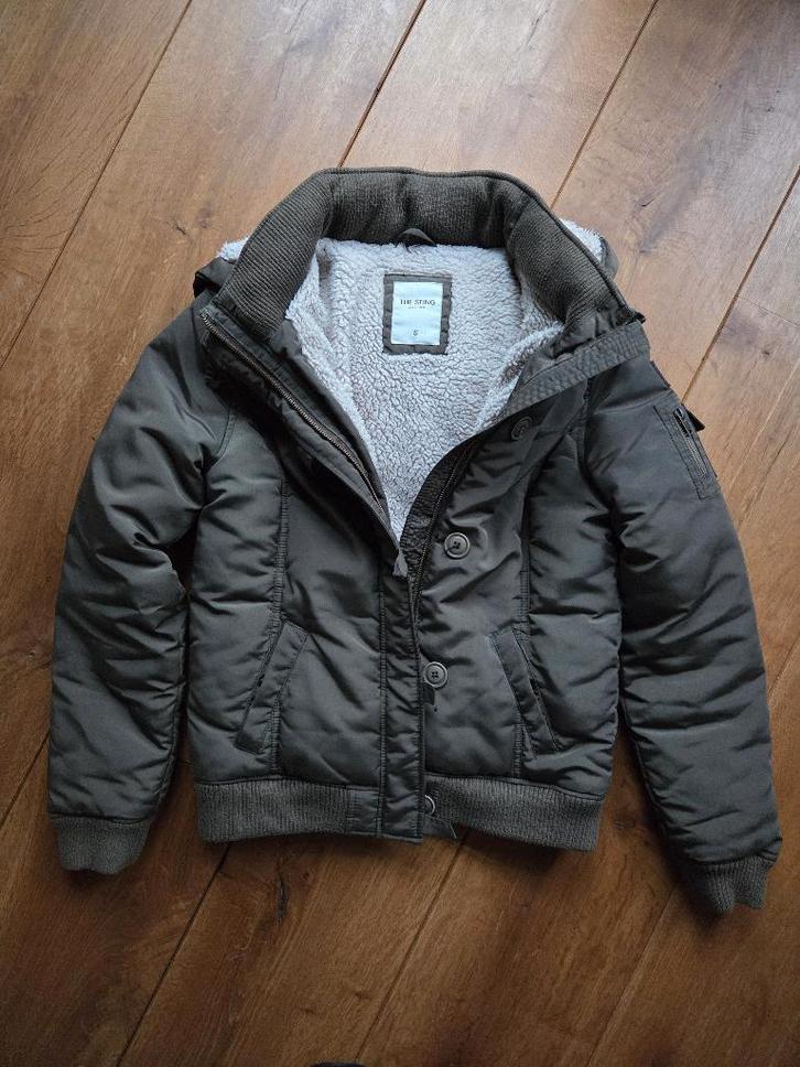 Warme Bomber Winterjas maat S, Kleding | Dames, Jassen | Winter, Zo goed als nieuw, Maat 36 (S), Groen, Ophalen of Verzenden