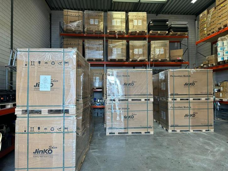 Jinko 435-455W Full Black , JA 435-455W G/G Full Black, Doe-het-zelf en Verbouw, Zonnepanelen en Toebehoren, Nieuw, Paneel, 200 wattpiek of meer