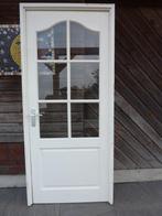 Cando binnendeur met kozijn en hang-sluitwerk., Gebruikt, Deurkozijn, 150 tot 225 cm, Inclusief glas