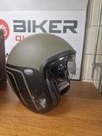 Premier vintage evo mil green helm, maat xs, Motoren, Kleding | Motorhelmen, Overige merken, XS, Jethelm, Ophalen of Verzenden