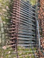 Zware ijzer tuinhekken . liggen nu op de pallet . maten : ho, Ophalen, Gebruikt, IJzer, Tuinhek