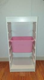 Ikea Trofast kast - wit met roze bak, Ophalen, Gebruikt, 75 tot 100 cm, Minder dan 50 cm