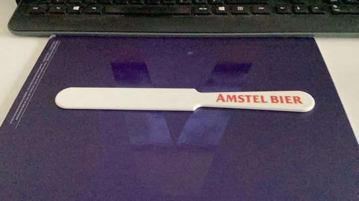 Amstel Bier Afschuimspatel, Verzamelen, Merken en Reclamevoorwerpen, Zo goed als nieuw, Gebruiksvoorwerp, Ophalen of Verzenden