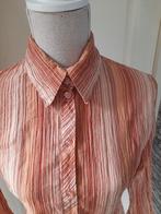 Terracotta kleurig gestreept blousje mt M wijd uitlopende mo, Kleding | Dames, Blouses en Tunieken, Ophalen of Verzenden, Zo goed als nieuw