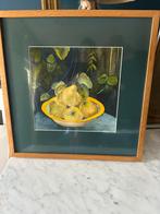 Schilderij met citroenen, Ophalen of Verzenden