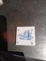 Delfts Blauw Tegeltje met Molen, Antiek en Kunst, Antiek | Wandborden en Tegels, Ophalen of Verzenden