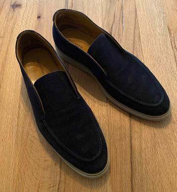 Magnanni suede leren loafers donkerblauw maat 45 46 beschikbaar voor biedingen