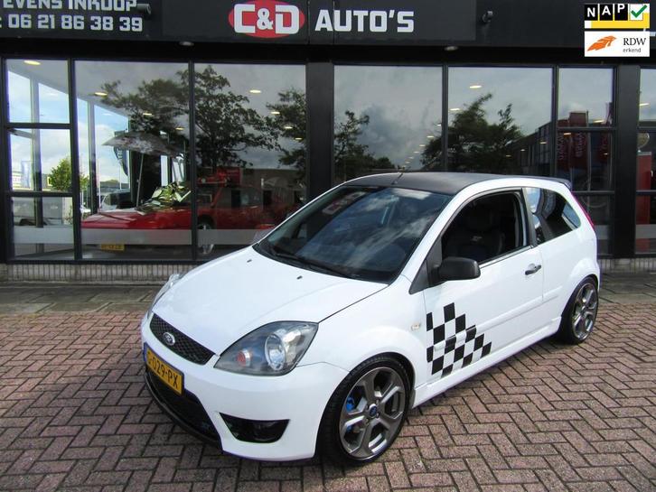 Ford Fiesta 2.0-16V ST 2006 150PK TOPSTAAT MILTEC LEDER ETC, Auto's, Ford, Bedrijf, Te koop, Fiësta, ABS, Airbags, Boordcomputer