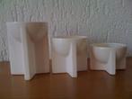 witte kandelaars, Wit, Nieuw, Ophalen of Verzenden, Hout