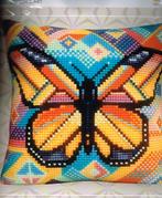 Cado CdA  borduurpakket  kussen  vlinder, Hobby en Vrije tijd, Borduren en Borduurmachines, Ophalen of Verzenden, Nieuw, Handborduren