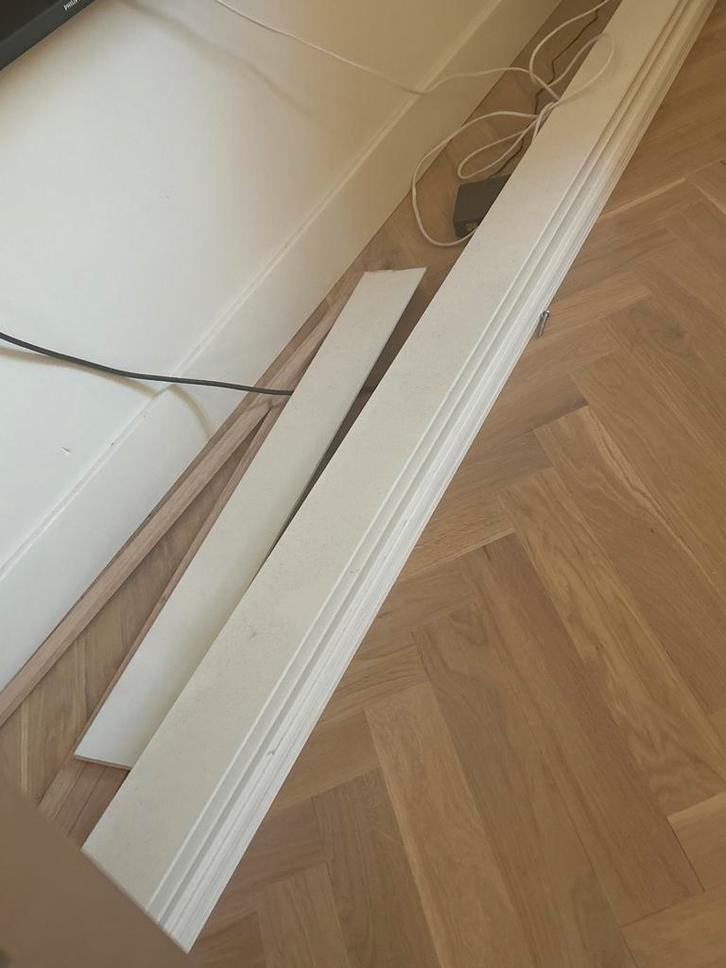 MDF Rechte Plinten, Gegrond & Afgelakt, Diverse Diktes, Doe-het-zelf en Verbouw, Plinten en Afwerking, Nieuw, Plinten, Mdf, 250 cm of meer