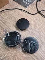 Mat zwarte Tesla centercaps, Ophalen of Verzenden, Nieuw