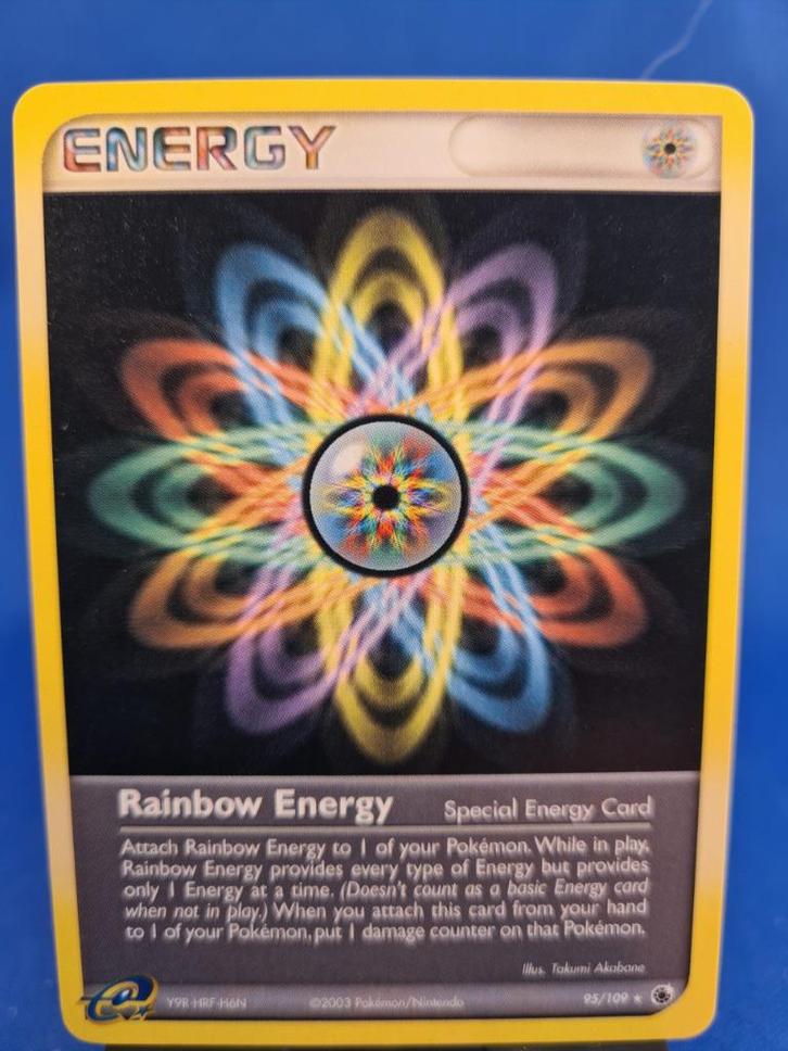 Rainbow Energy 95/109 - Ruby &amp; Sapphire, Hobby en Vrije tijd, Verzamelkaartspellen | Pokémon, Gebruikt, Verzenden