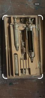Antieke Injectiespuiten Set in Houten Kist, Antiek en Kunst, Antiek | Gereedschap en Instrumenten, Ophalen of Verzenden