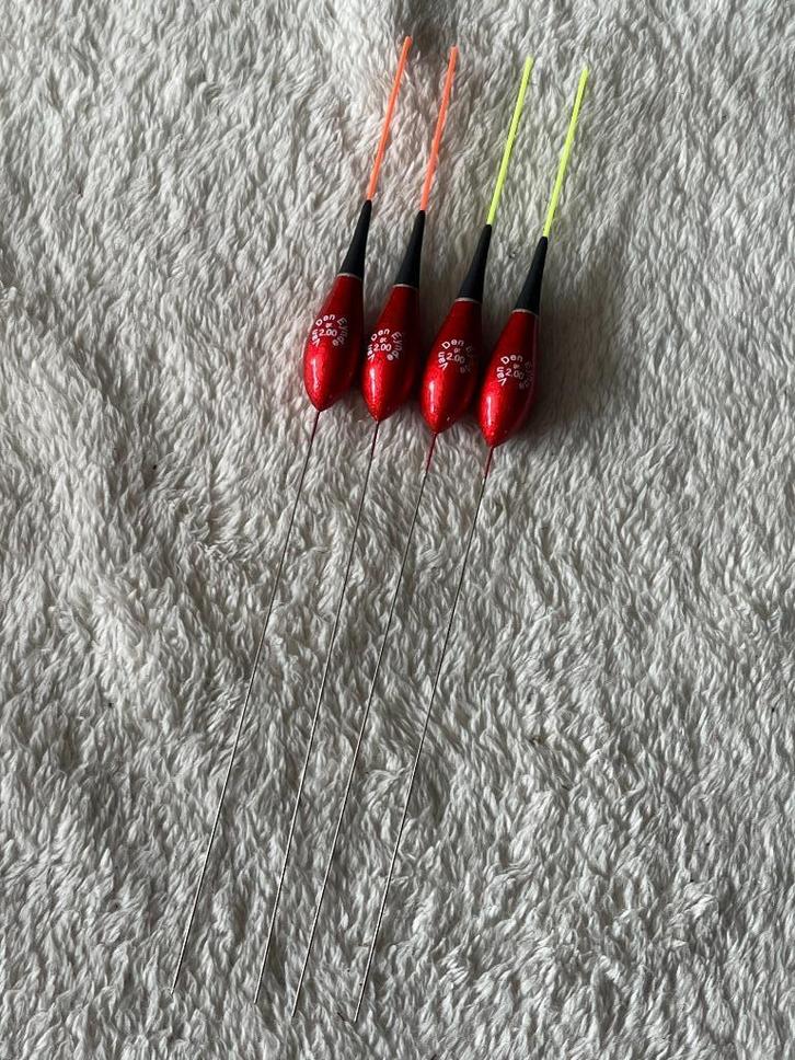 adv 113 / NIEUW set 4 dobbers VAN DEN EYNDE 2,00gr, Watersport en Boten, Hengelsport | Witvissen, Nieuw, Dobber of Lood, Ophalen of Verzenden