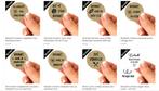 50 stickers bedankt- zit erop kopen traktaties en bedankjes, Verzenden, Nieuw, Sticker