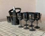 6 zwarte champagne glazen van MOËT & CHANDON AANBIEDING ‼️, Ophalen of Verzenden, Nieuw, Overige typen