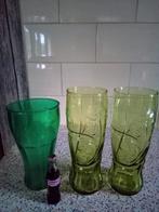 Coca Cola glazen en miniatuur flesje., Verzamelen, Merken en Reclamevoorwerpen, Ophalen of Verzenden, Gebruikt