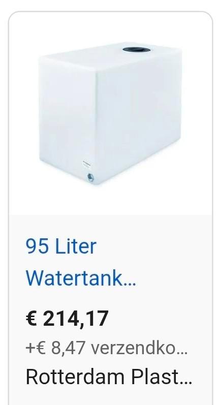 Watertank 95 liter - Ideaal voor opslag, Caravans en Kamperen, Caravan accessoires, Gebruikt, Ophalen of Verzenden
