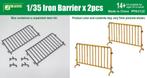 j's work ppa3132 Iron Barriers (2 Pcs.) 1/35 resin, 1:32 tot 1:50, Nieuw, Verzenden