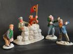 Lemax kerst figuren f69 sneeuwballen gevecht, Diversen, Kerst, Verzenden, Zo goed als nieuw