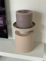 Grote kandelaar - beige - taupe - kuster Style, Huis en Inrichting, Woonaccessoires | Kandelaars en Kaarsen, Zo goed als nieuw