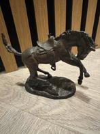 Bronzen the franklin mint rodeo western paard, Verzenden, Zo goed als nieuw, Dier