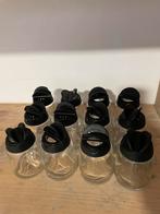 Ikea 365+ IHÄRDIG kruidenpotje, 15 cl, glas/zwart, Huis en Inrichting, Keuken | Potten en Pannen, Ophalen, Zo goed als nieuw, Glas