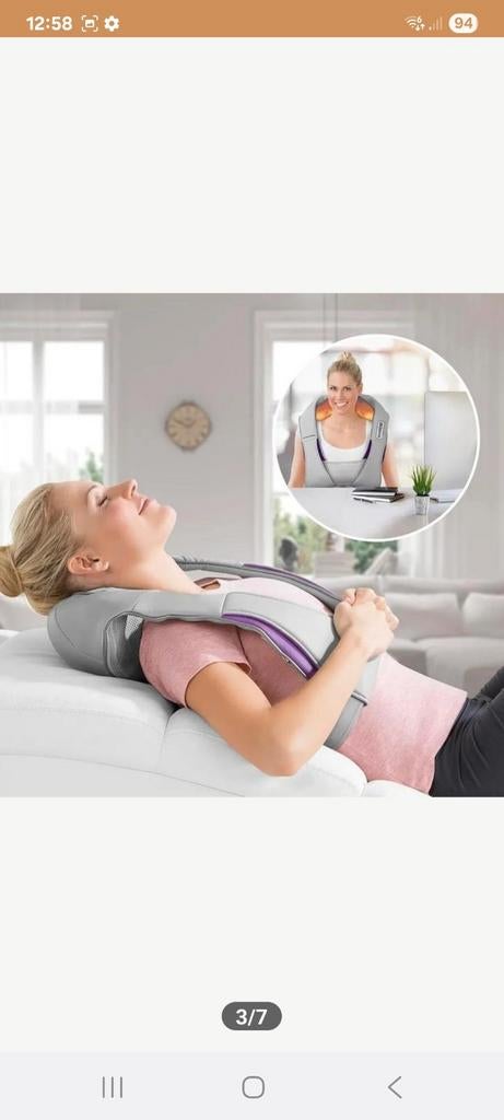 Nek Massage Band - Ontspanning voor Thuis, Ophalen of Verzenden, Zo goed als nieuw, Apparaat