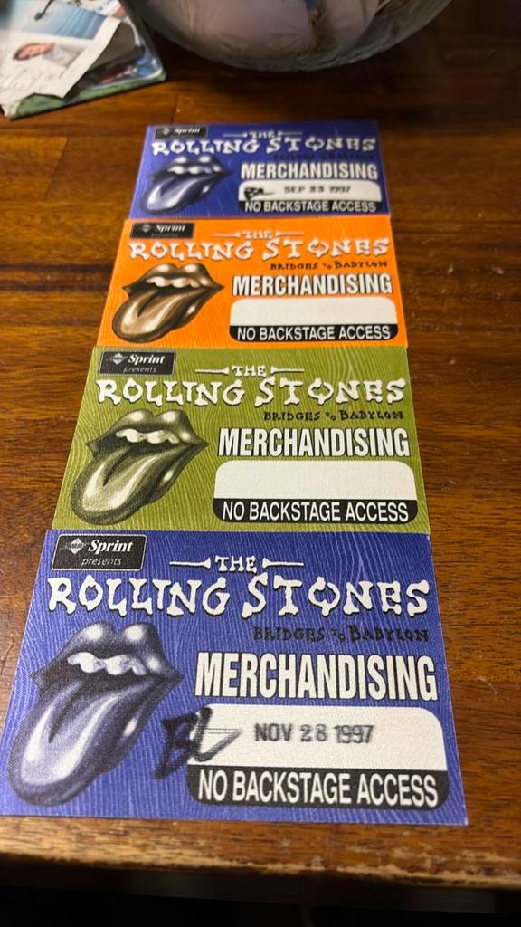 The Rolling Stones bridges to Babylon zeldzame backstage pas, Verzamelen, Muziek, Artiesten en Beroemdheden, Zo goed als nieuw