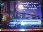 8 Leyland DAF posters: 80 Fina 95 2700 Roadrunner 200 Comet, Verzamelen, Ophalen of Verzenden, Zo goed als nieuw, Auto's