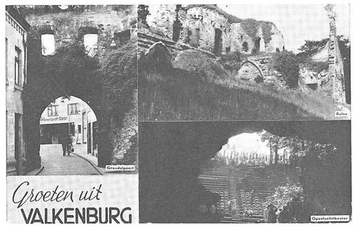 964659	Valkenburg	Limburg	 	1957	Gelopen met postzegel, Verzamelen, Ansichtkaarten | Nederland, Gelopen, Limburg, 1940 tot 1960