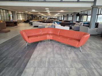 ✅️️️️️️ GEREINIGD Leolux 100% leder hoekbank 275x215 |BEZORG beschikbaar voor biedingen