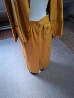 Viscose/linnen set maat 38, Kleding | Dames, Maat 38/40 (M), Kostuum of Pak, Geel, Ophalen of Verzenden