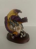 Vintage paars drakenbeeldje, Ophalen of Verzenden, Gebruikt, Fantasy