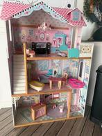 Barbie poppenhuis met meubels, Ophalen of Verzenden, Zo goed als nieuw