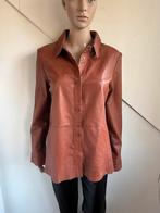 Transmission leren blouse maat M cognac bruin echt leer, Kleding | Dames, Blouses en Tunieken, Maat 38/40 (M), Bruin, Transmission