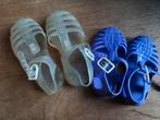 Water schoentjes naturel maat 23 en paars maat 20, Ophalen of Verzenden, Zo goed als nieuw, Jongen of Meisje, Zwemschoenen