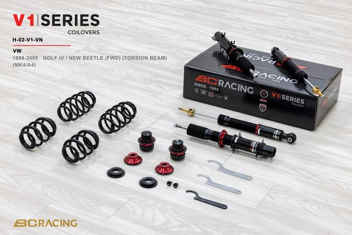 BC Racing V1-VN schroefset - Audi TT VW Bora Beetle Golf 4, Auto diversen, Tuning en Styling, Ophalen of Verzenden